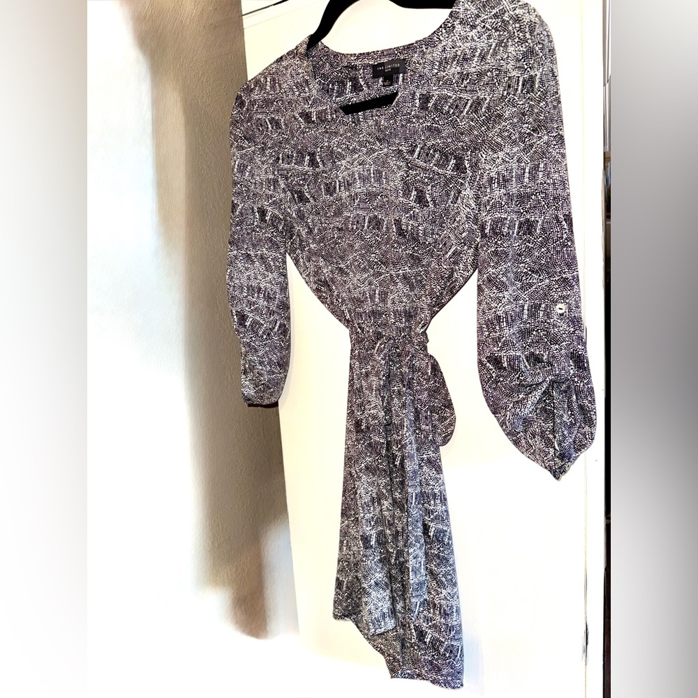 Limited Black and White Patterned Mini-Dress